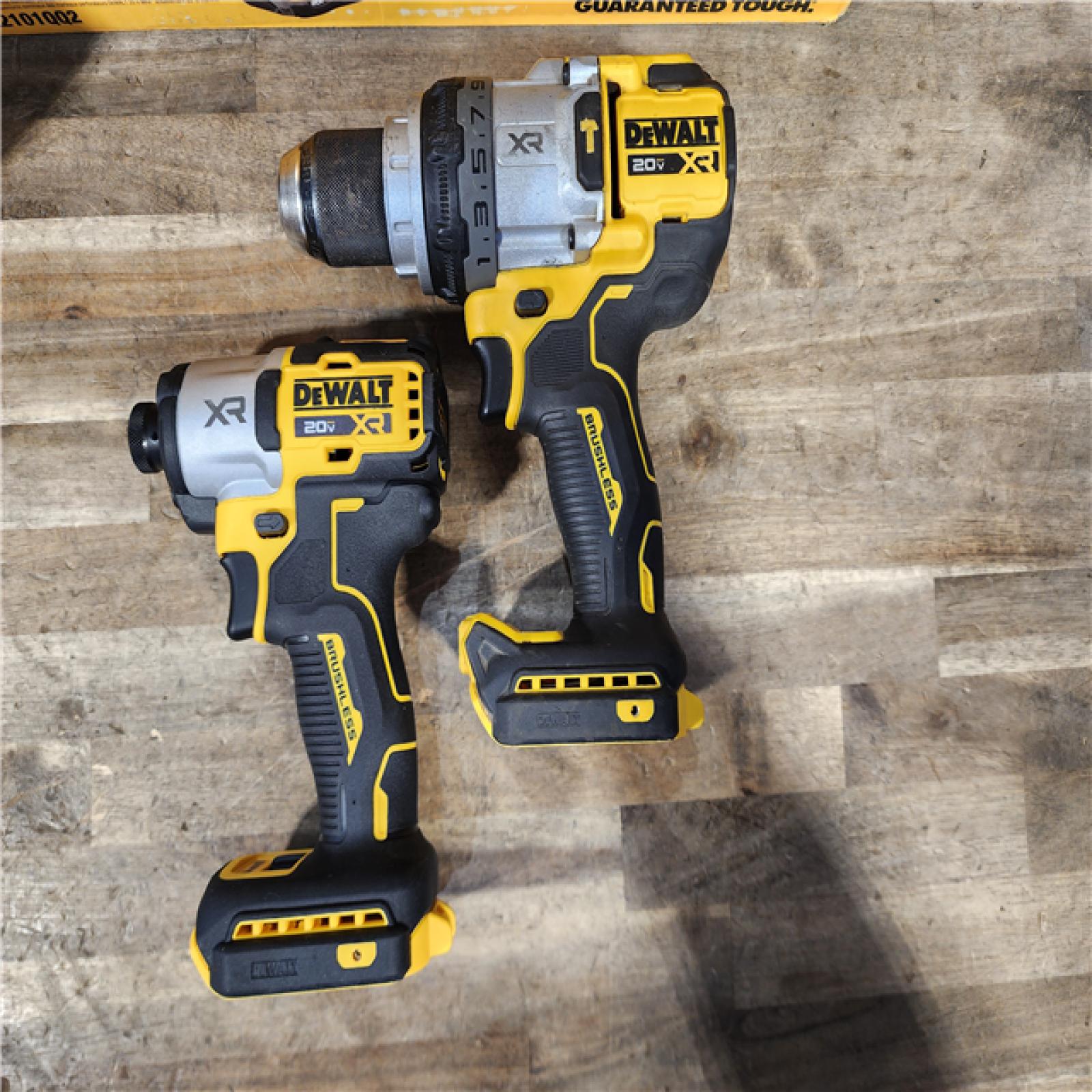 HOUSTON LOCATION - AS-IS DeWalt 20V MAX XR Cordless Brushless 2-Tool Hammer Drill and Impact Driver Kit