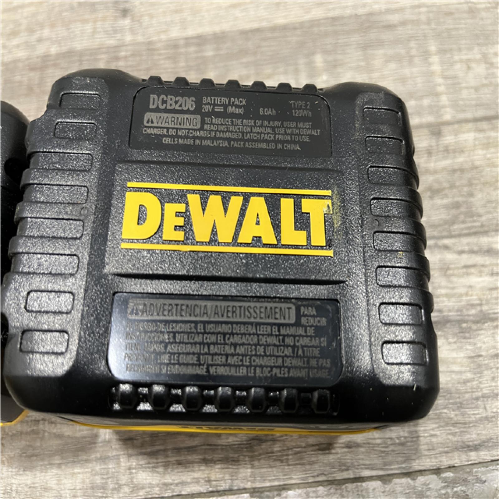 AS-IS DEWALT 20V MAX Lithium-Ion 6.0Ah Battery (2-Pack)
