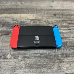 AS-IS Nintendo Switch with Neon Blue and Neon Red Joy-Con