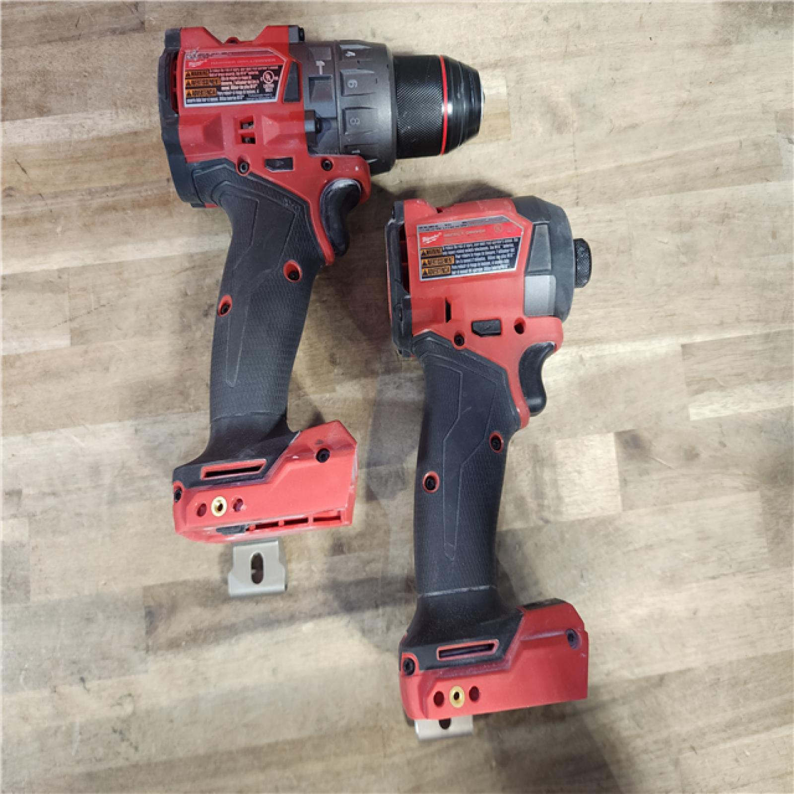 HOUSTON LOCATION - AS-IS MILWAUKEE FUEL 18V Lithium-Ion Brushless Cordless Hammer Drill and Impact Driver Combo Kit