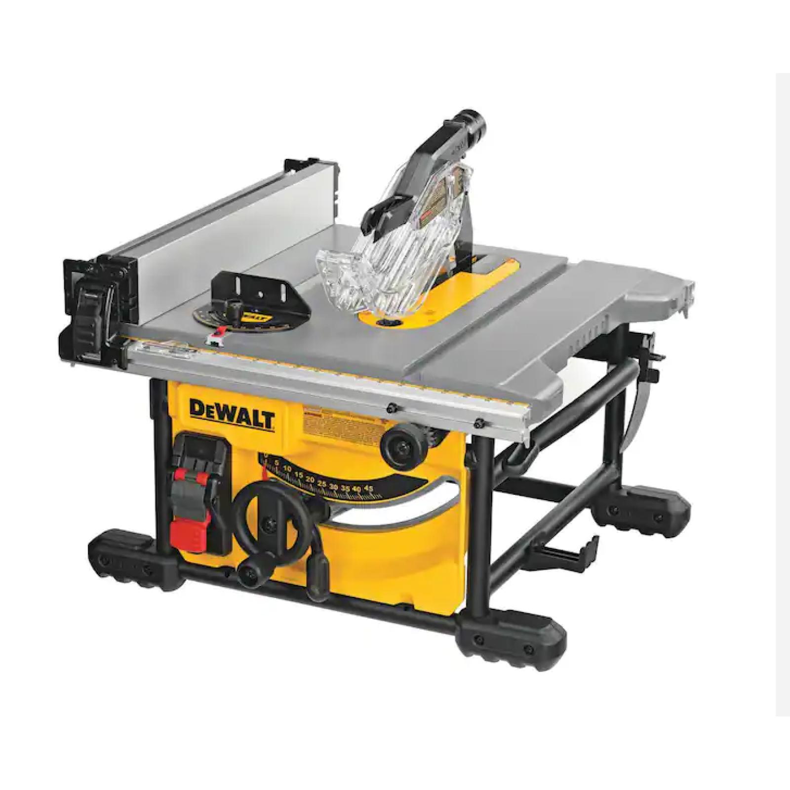 AS-IS - DEWALT 15 Amp Corded 8-1/4 in. Compact Portable Jobsite Tablesaw