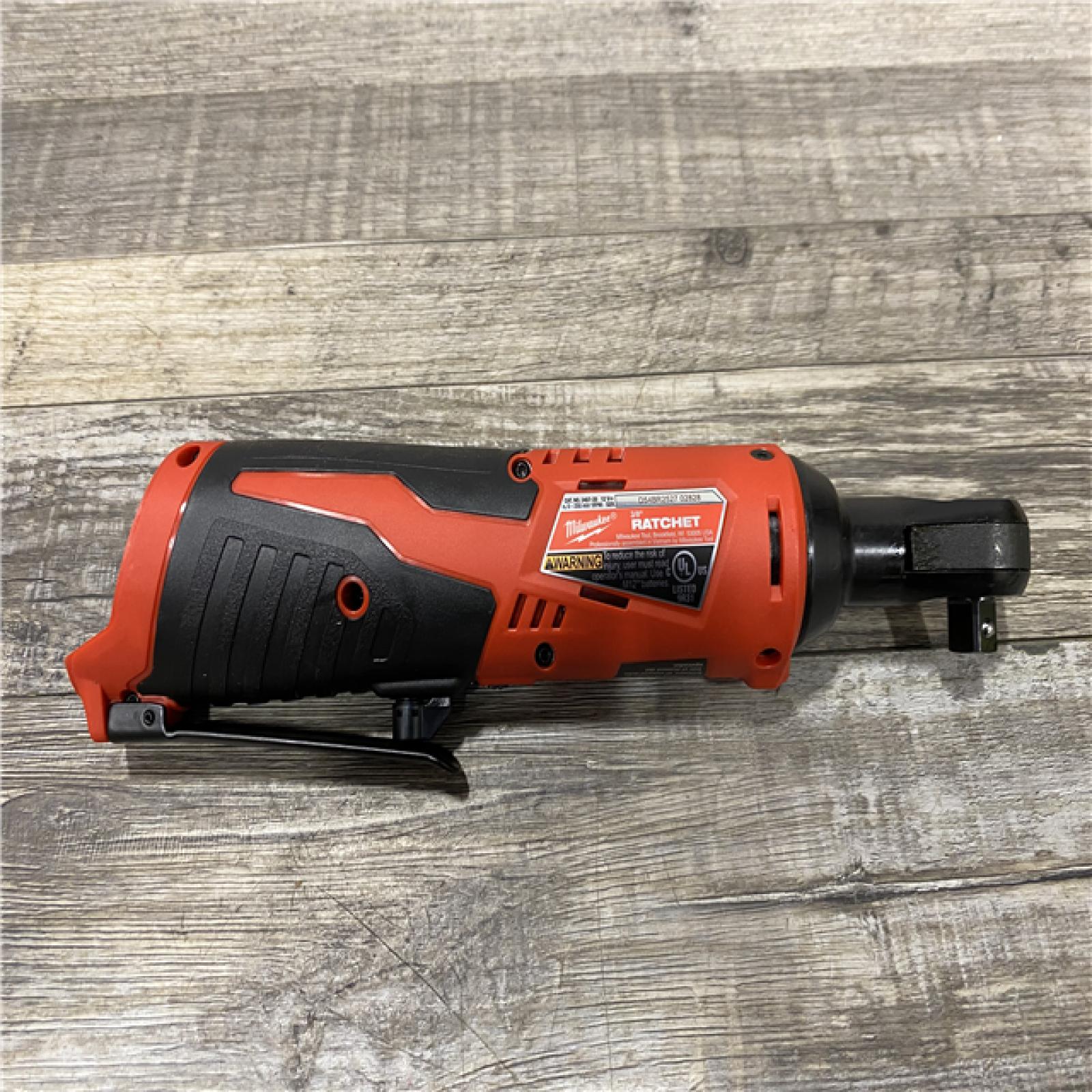 AS-IS Milwaukee 12V Lithium-Ion Cordless 3/8 in. Ratchet (Tool-Only)