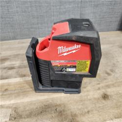 HOUSTON LOCATION - AS-IS Milwaukee Green 125 Ft. Cross Line and Plumb Points Laser Level Kit