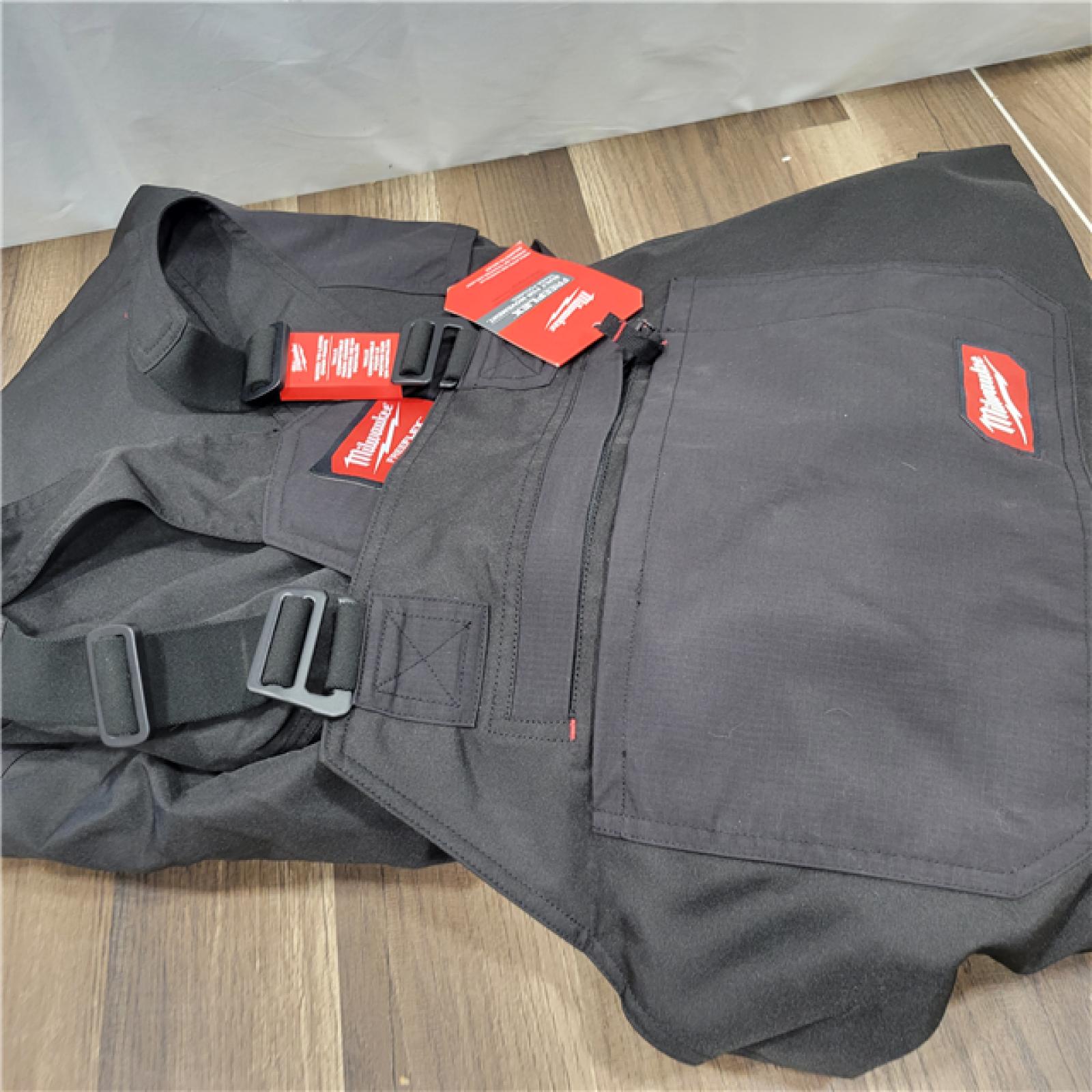 AS-IS MILWAUKEE Men's 2X-Large Tall Black FREEFLEX Insulated Bib Overalls