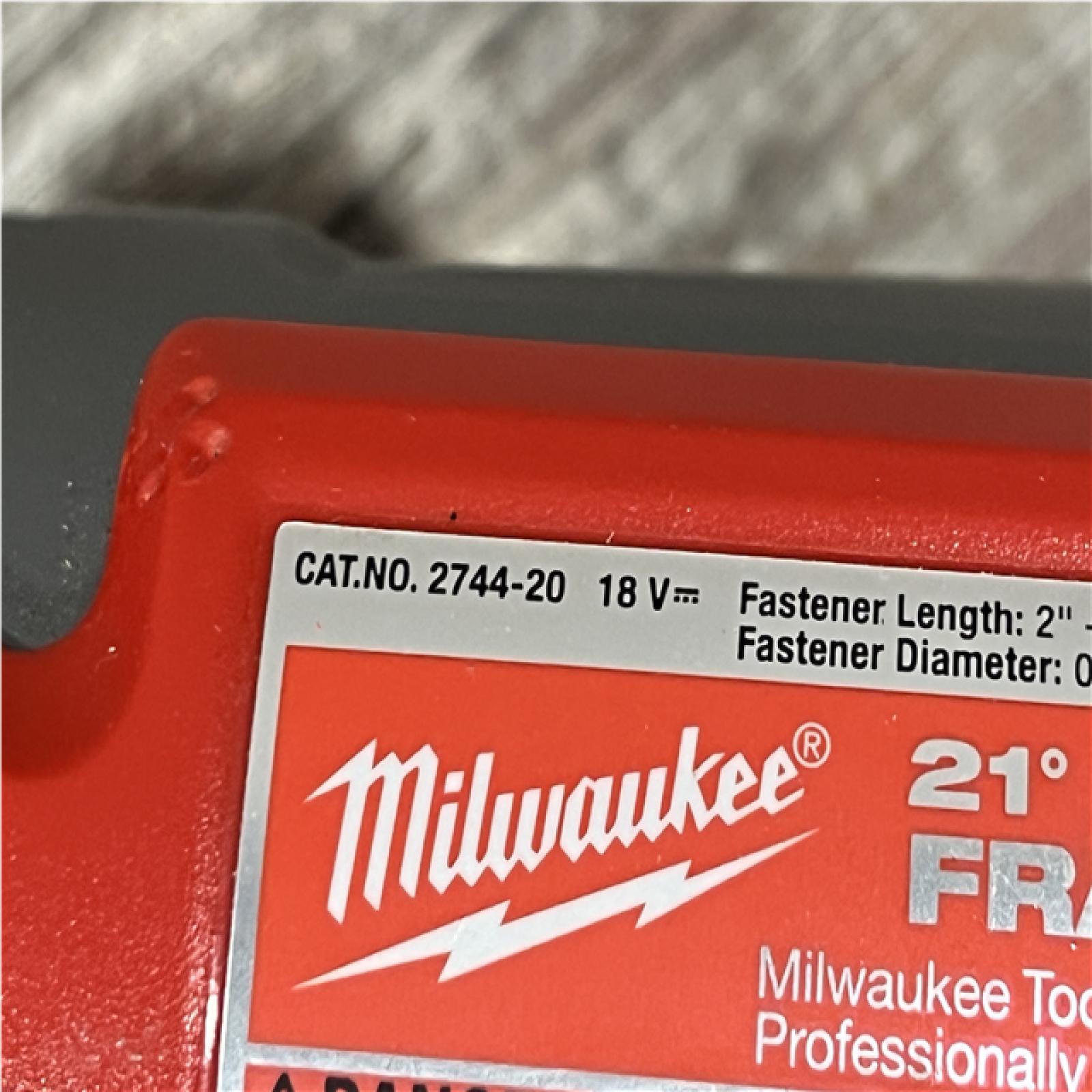 AS-IS Milwaukee FUEL 3-1/2 in 18V 21-Degree Lithium-Ion Brushless Cordless Nailer (Tool Only)