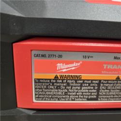AS-IS Milwaukee 18V 1/4 HP Cordless Transfer Pump (Tool Only)