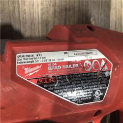 AS-IS Milwaukee FUEL 18-Volt Lithium-Ion Brushless Cordless Gen II 18-Gauge Brad Nailer (Tool-Only)