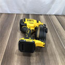 AS-IS DEWALT 20V MAX Lithium-Ion 15-Degree Electric Cordless Roofing Nailer Kit
