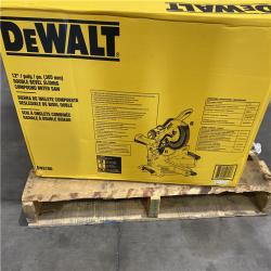 Dallas Location - As-Is 	DEWALT 15 Amp Corded 12 in. Double Bevel Sliding Compound Miter Saw(Like New Condition)