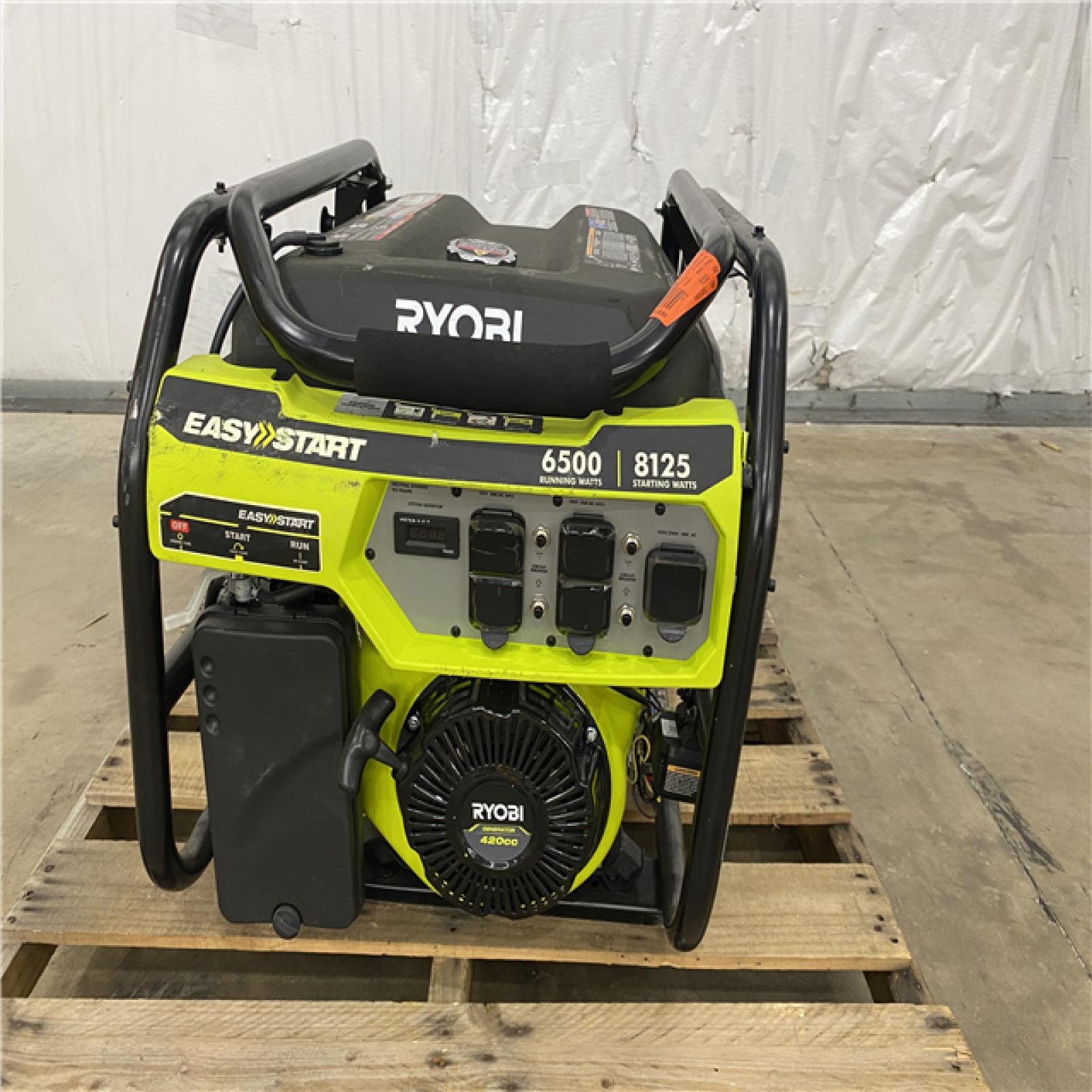 Houston Location - AS-IS Ryobi Easy Start 6,500 Running Watts Generator