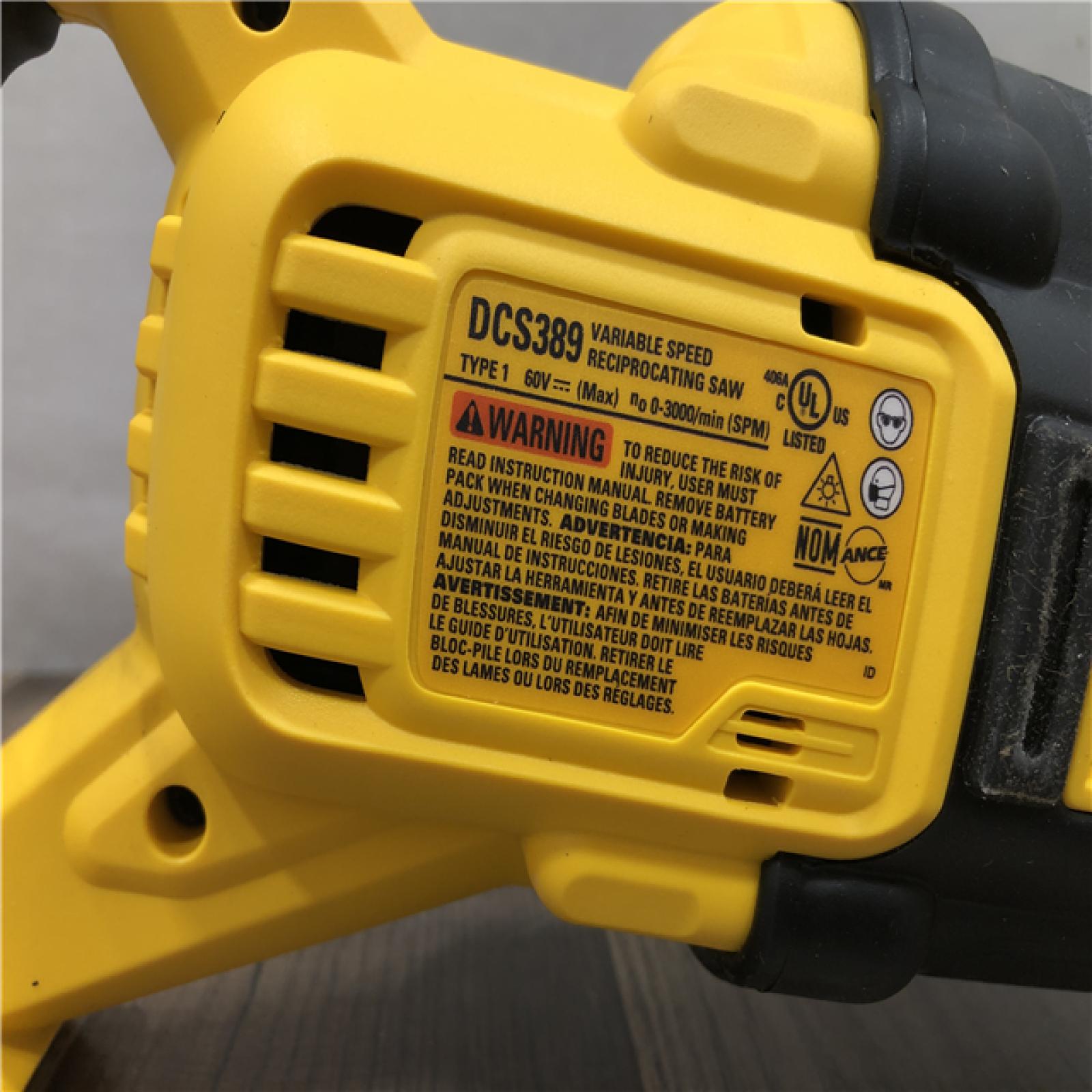 AS-IS DEWALT FLEXVOLT 60V MAX Cordless Brushless Reciprocating Saw (Tool Only)