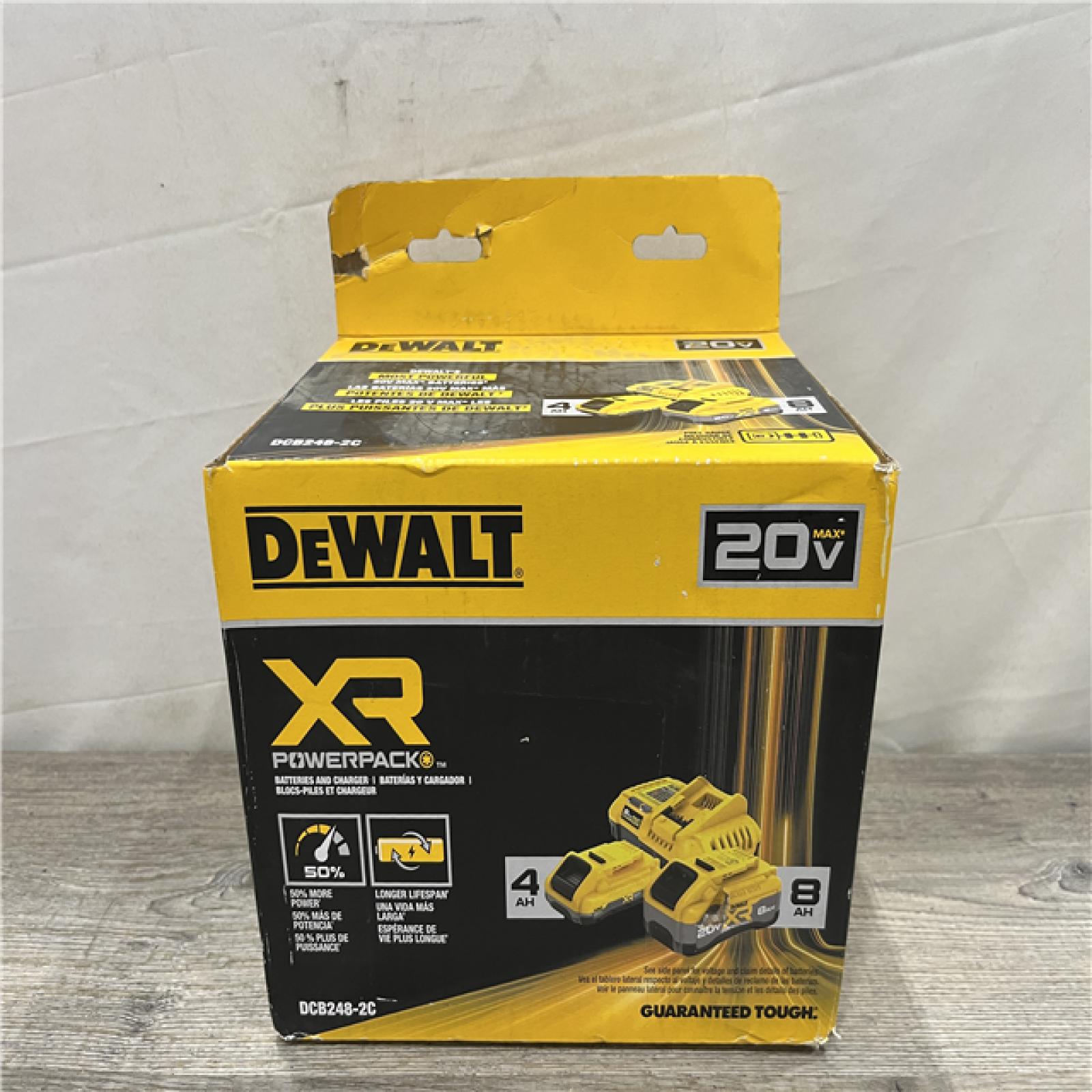 DEWALT 20V XR Lithium-Ion Starter Pack with 8.0 Ah and 4.0 Ah Battery Packs and Charger