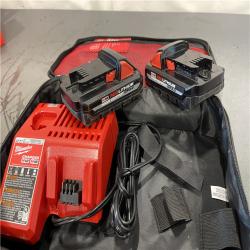 AS-IS - Milwaukee M18 18-Volt Lithium-Ion HIGH OUTPUT CP 3.0Ah Battery (2-Pack) AND M12 M18 CHARGER