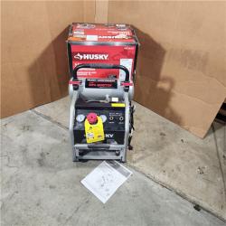 Houston location- AS-IS Husky 4.5 Gal. Portable Electric-Powered Silent Air Compressor - Appears IN NEW CONDITION
