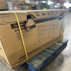 DALLAS LOCATION- Husky 52 in. W x 25 in. D Standard Duty 9-Drawer Mobile Workbench Tool Chest with Solid Wood Top in Gloss Black