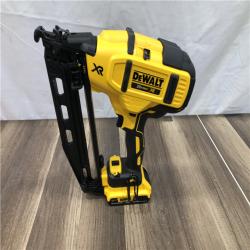 AS-IS DEWALT 20V MAX XR 16-Gauge Electric Cordless Angled Finishing Nailer Kit