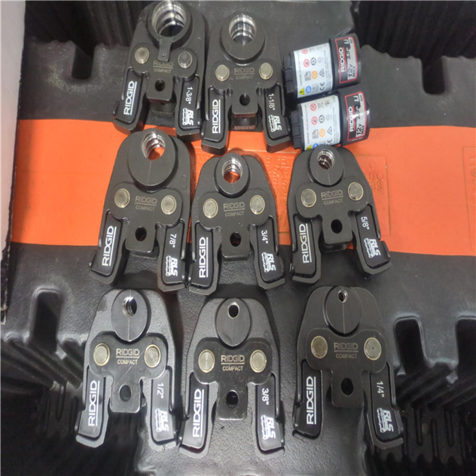 California AS-IS Ridgid RP251 Compact Press Tool Kit  Includes (2) Batteries  Charger & Hard Case