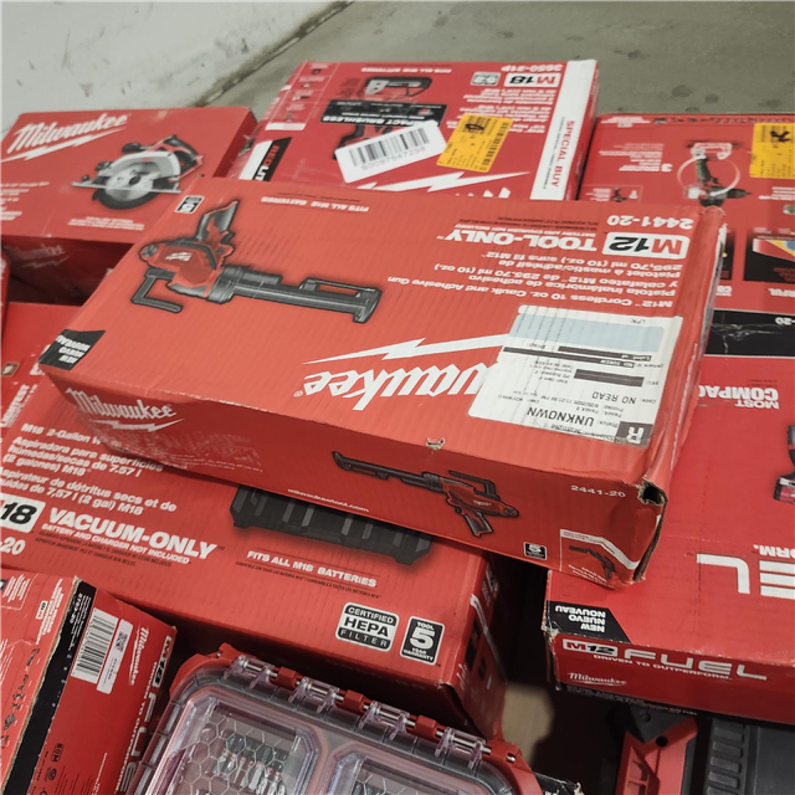 Dallas Location - As-Is MILWAUKEE Tool Pallet