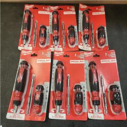 Phoenix 6 NEW Milwaukee 14-In-1 Ratcheting Multi-Bit and 8-In-1 Ratcheting Compact Multi-bit Screwdriver Set (2-Piece)