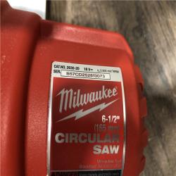 AS-IS Milwaukee M18 18V Lithium-Ion Cordless 6-1/2 in. Circular Saw (Tool-Only)