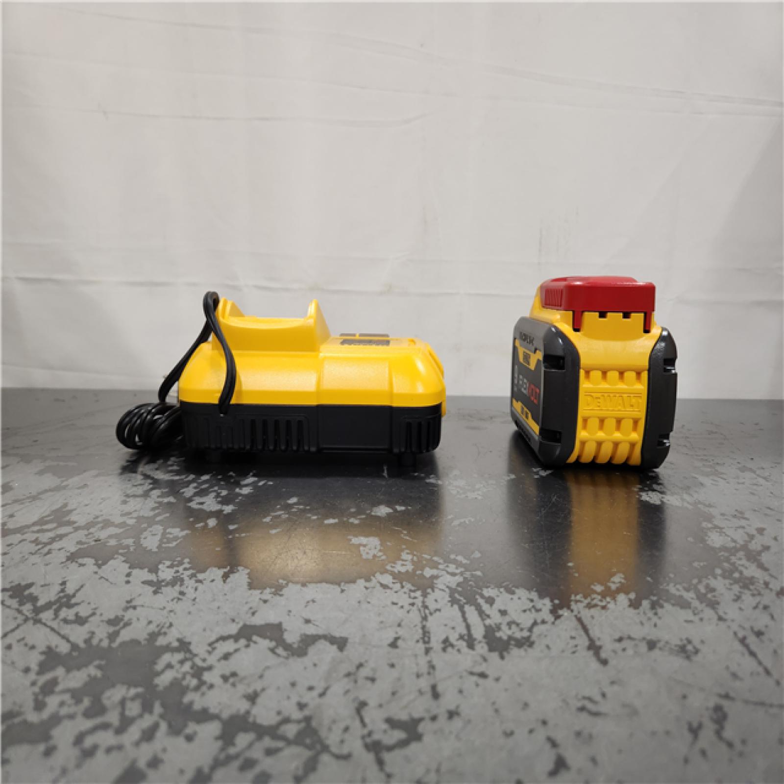 AS-IS- FLEXVOLT 20V/60V MAX Lithium-Ion 9. 0 Ah Battery Pack and Charger Starter Kit