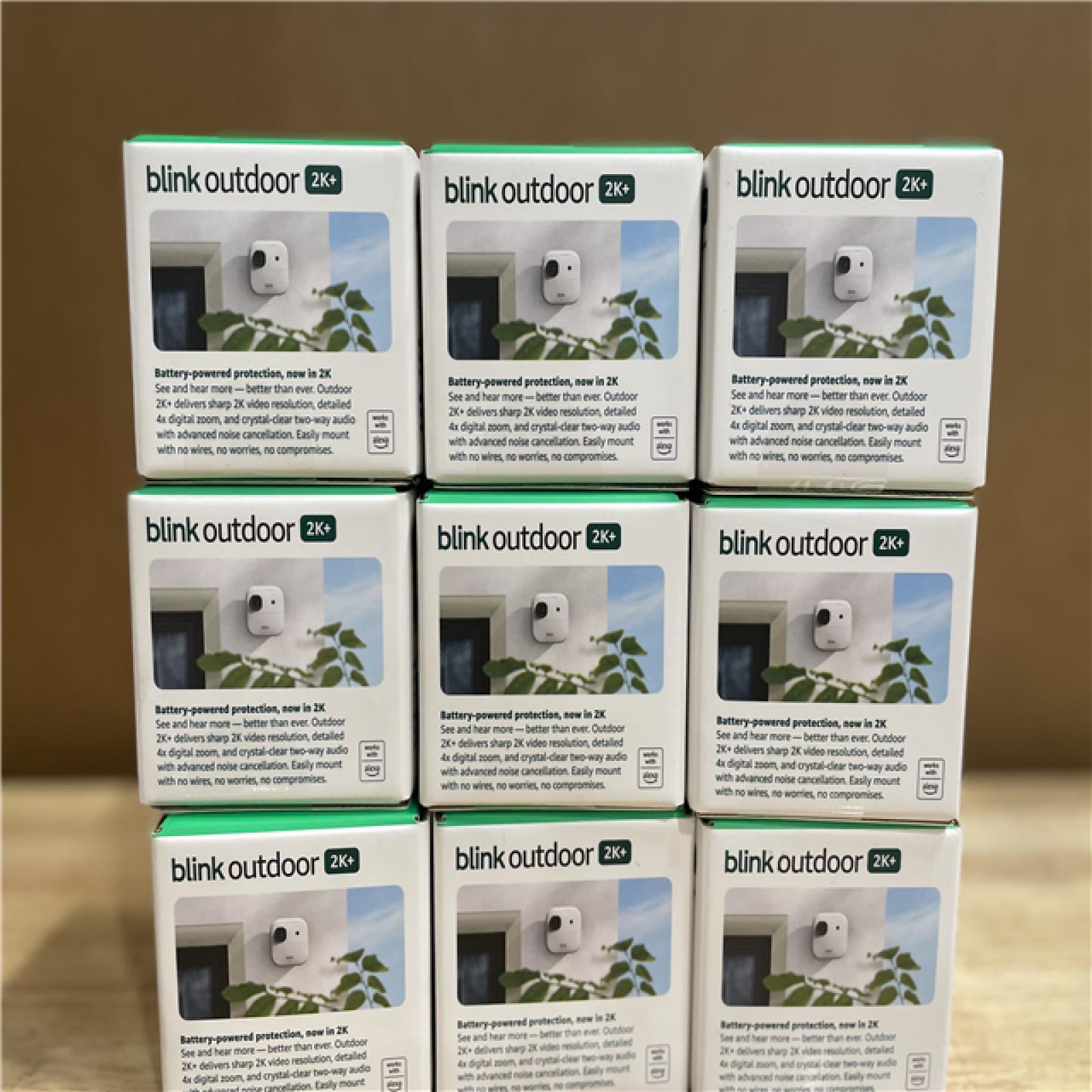 NEW!- BLINK Outdoor 2K+ Battery (Newest Model)-Wireless Smart Security Camera  2K  Resolution-(9 UNITS)