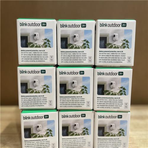 NEW!- BLINK Outdoor 2K+ Battery (Newest Model)-Wireless Smart Security Camera  2K  Resolution-(9 UNITS)