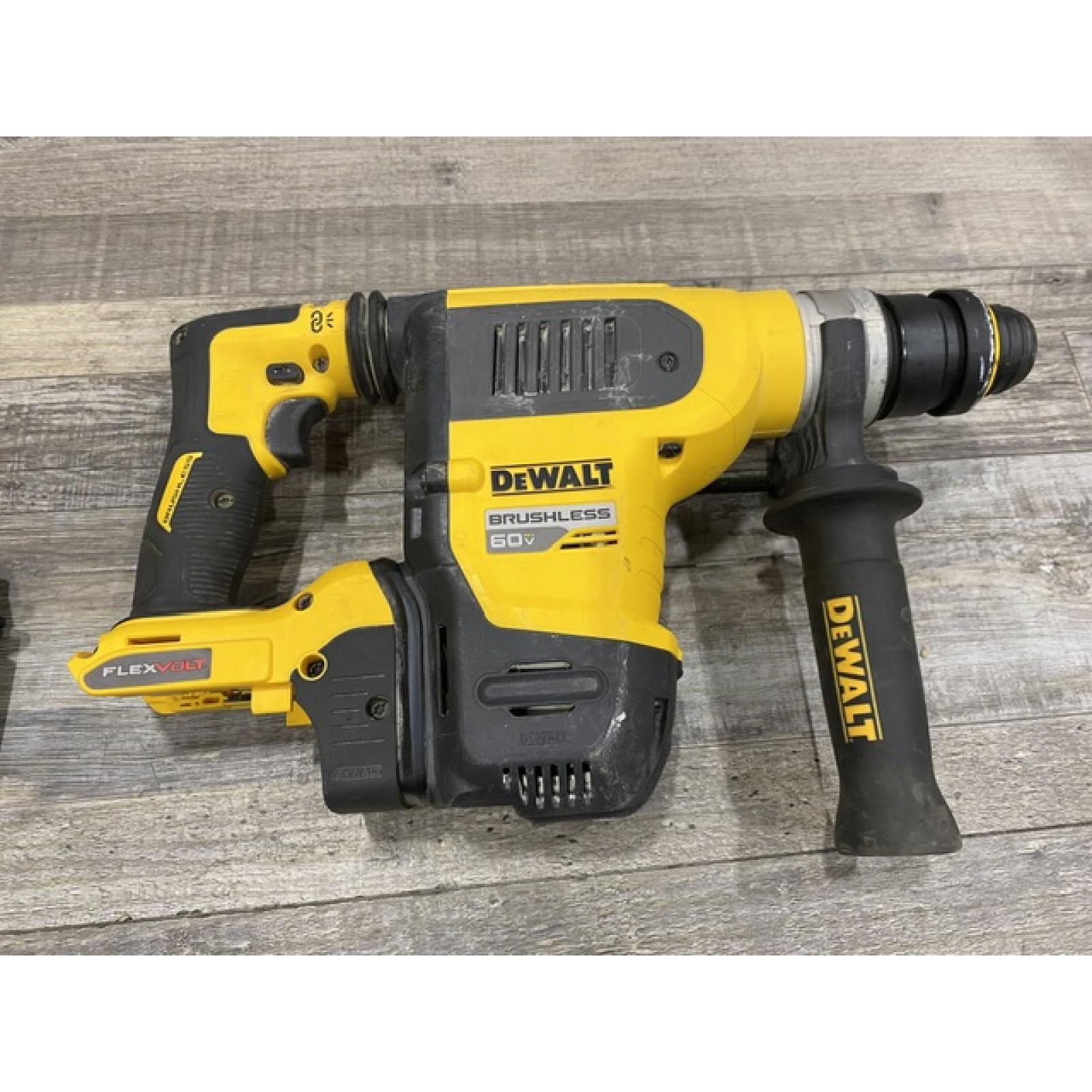 AS-IS DEWALT FLEXVOLT 60V MAX Cordless 1-1/4 in. SDS Plus Rotary Hammer (Tool Only)