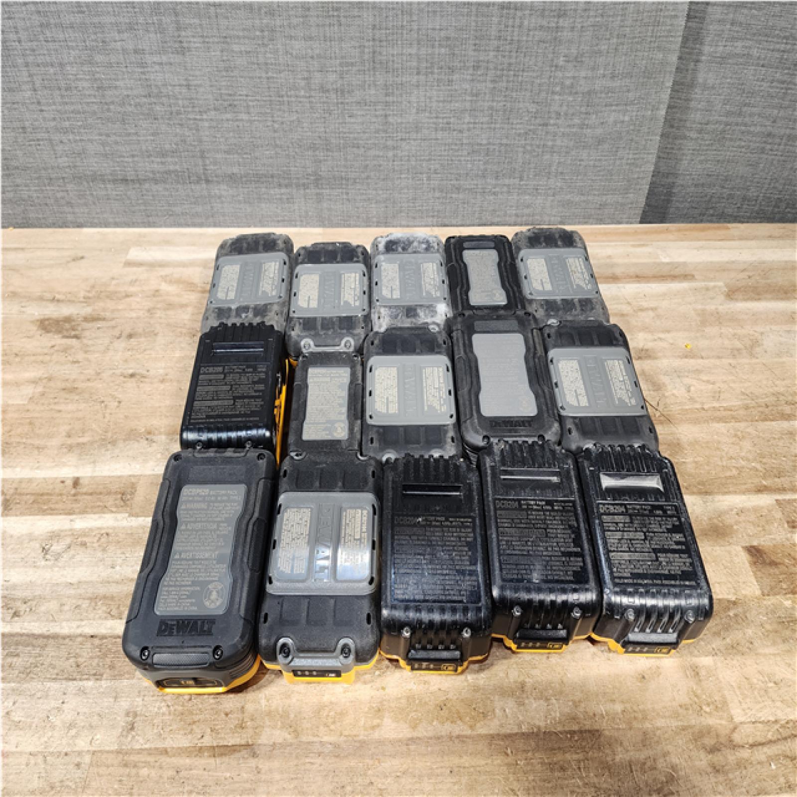 Houston Location AS-IS DeWalt Batteries QTY/15