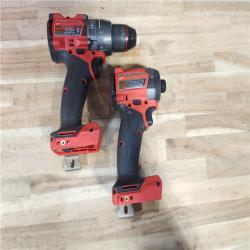 HOUSTON LOCATION - AS-IS Milwaukee  FUEL 18V Lithium-Ion Brushless Cordless Hammer Drill and Impact Driver Combo Kit