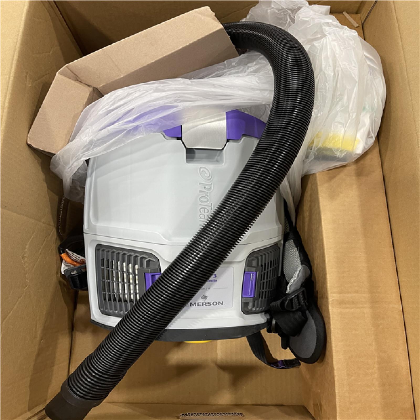 NEW! - ProTeam GoFit 3  3 qt. Corded Gray Commercial Backpack Vacuum Cleaner