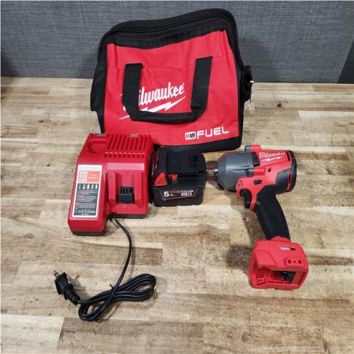 HOUSTON LOCATION - AS - IS Milwaukee FUEL 18V Lithium-Ion Brushless Cordless 1/2 in. Impact Wrench w/Friction Ring Kit