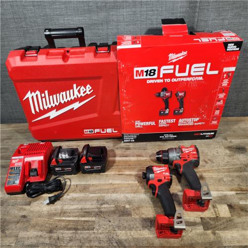 HOUSTON LOCATION - AS-IS M18 FUEL 18V Lithium-Ion Brushless Cordless Hammer Drill and Impact Driver Combo Kit (2-Tool) with 2 Batteries