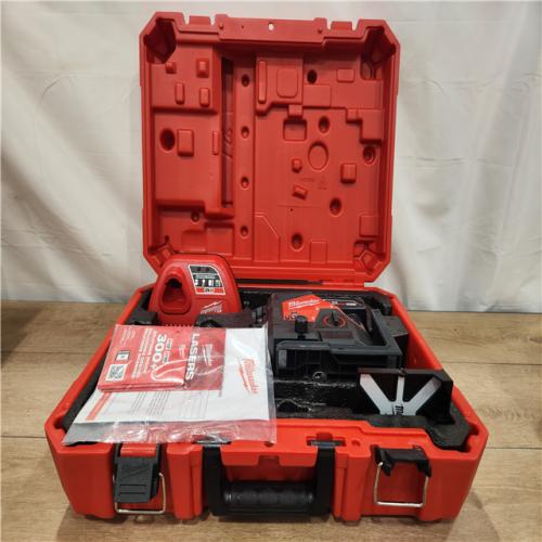 AS-IS- Milwaukee- M12 Green Beam Laser 360° 3-Plane Kit
