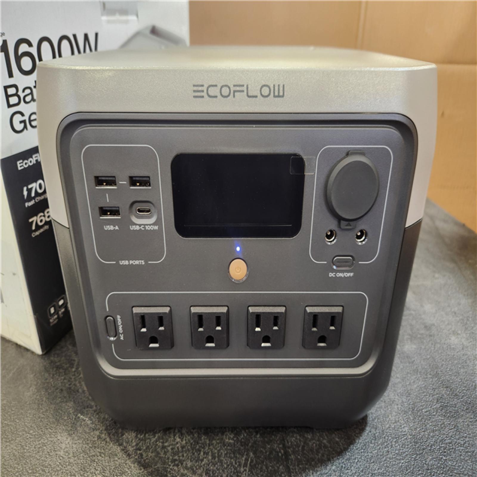 Phoenix NEW EcoFlow 800W Output/1600W Peak Push-Button Start Battery Generator RIVER 2 Pro, LFP Battery, Fast Charging for Outdoor, Camping