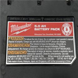 AS-IS Milwaukee 18-Volt Lithium-Ion XC Starter Kit with One 5.0Ah Battery and Charger