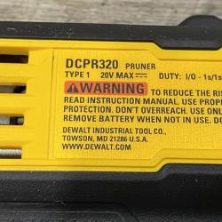 LIKE NEW - DEWALT 20V MAX Cordless Battery Powered Pruner Kit