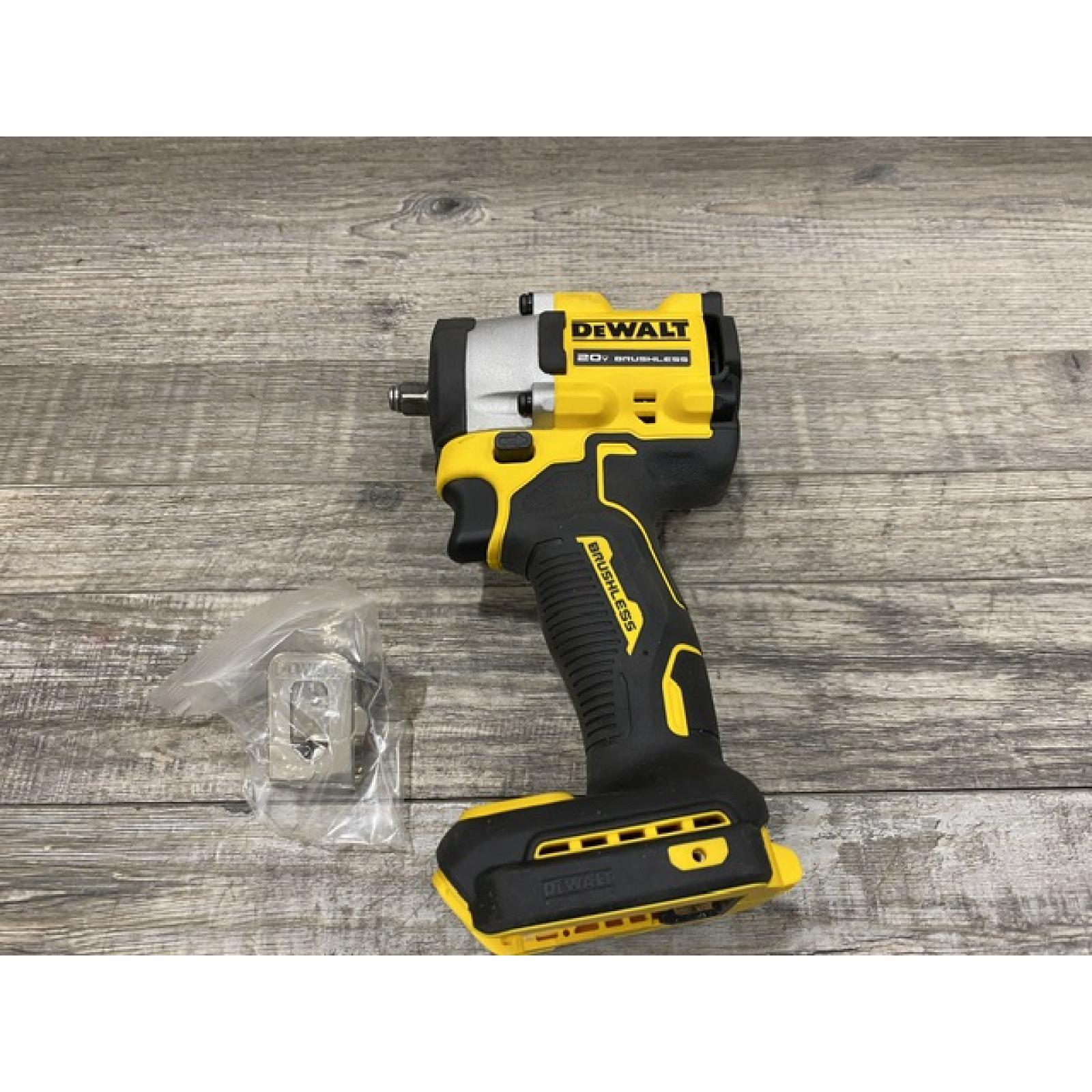 AS-IS DEWALT ATOMIC 20V MAX Cordless Brushless 3/8 in.Variable Speed Impact Wrench (Tool Only)
