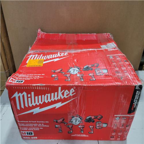 CALIFORNIA AS-IS MILWAUKEE M18 BRUSHLESS 8-TOOL COMBO KIT