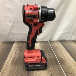 AS-IS Milwaukee 18V Lithium-Ion Brushless Cordless 1/2 in. Compact Drill/Driver Kit