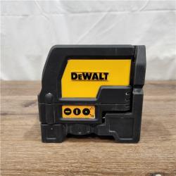 AS-IS DEWALT 165 Ft. Red Self-Leveling Cross-Line and Plumb Spot Laser Level with (3) AAA Batteries & Case