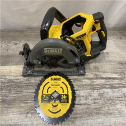 AS-IS DEWALT FLEXVOLT 60V MAX Cordless Brushless 7-1/4 in. Wormdrive Style Circular Saw (Tool Only)