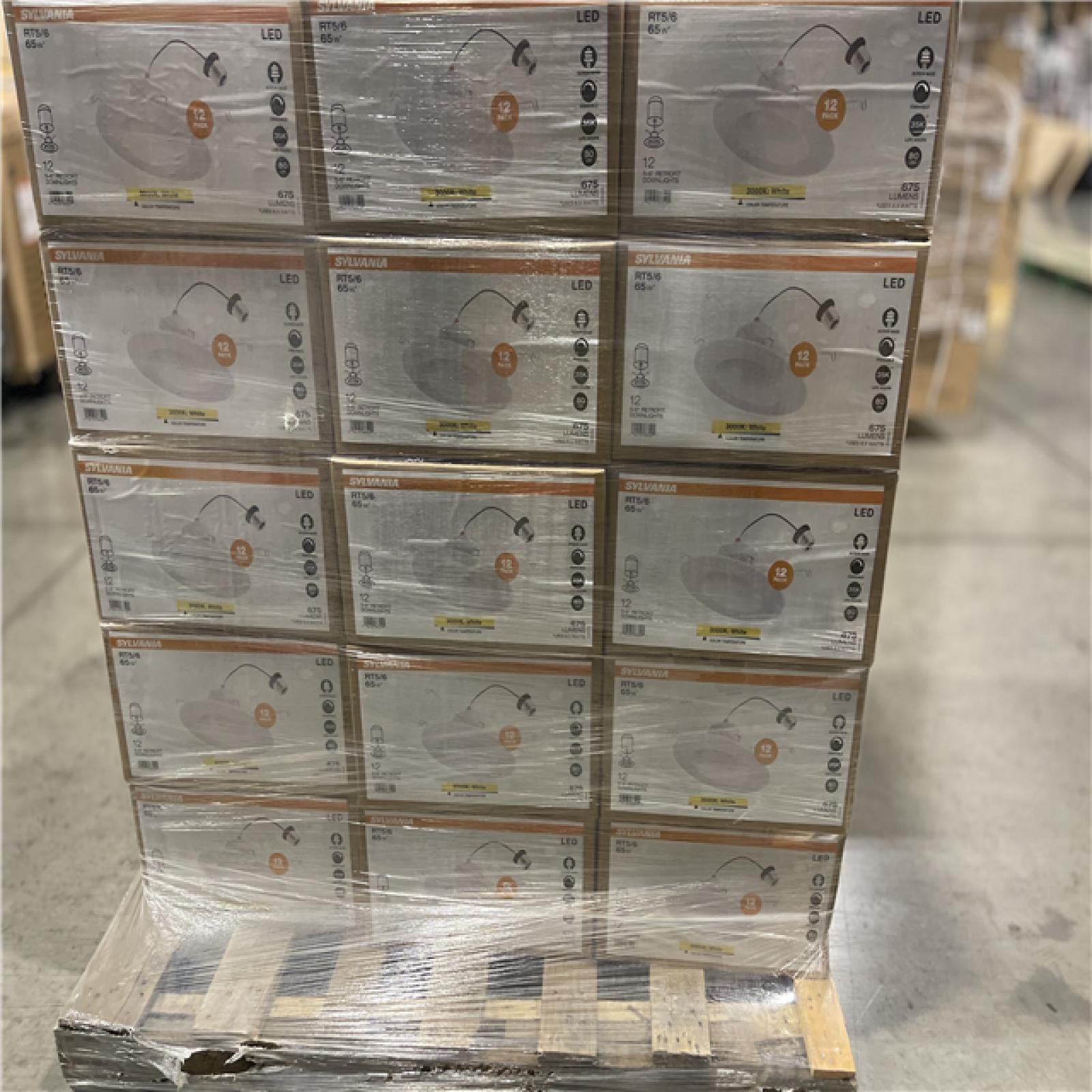 DALLAS LOCATION - NEW LEDVANCE Integrated LED 6 in. Retro Fit 3000K 675 Lumen Dimmable Recessed Light White  Wet Rated (12-Pack) (30 UNITS)