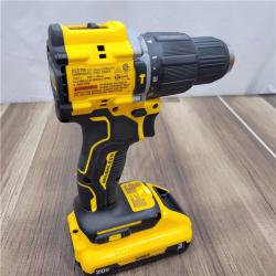GOOD DEWALT ATOMIC 20-Volt Lithium-Ion Cordless 1/2 in. Compact Hammer Drill with 3.0Ah Battery, Charger and Bag