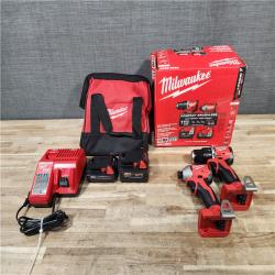 HOUSTON LOCATION - AS-IS Milwaukee 18-Volt Lithium-Ion Brushless Cordless Compact Hammer Drill/Impact Combo Kit
