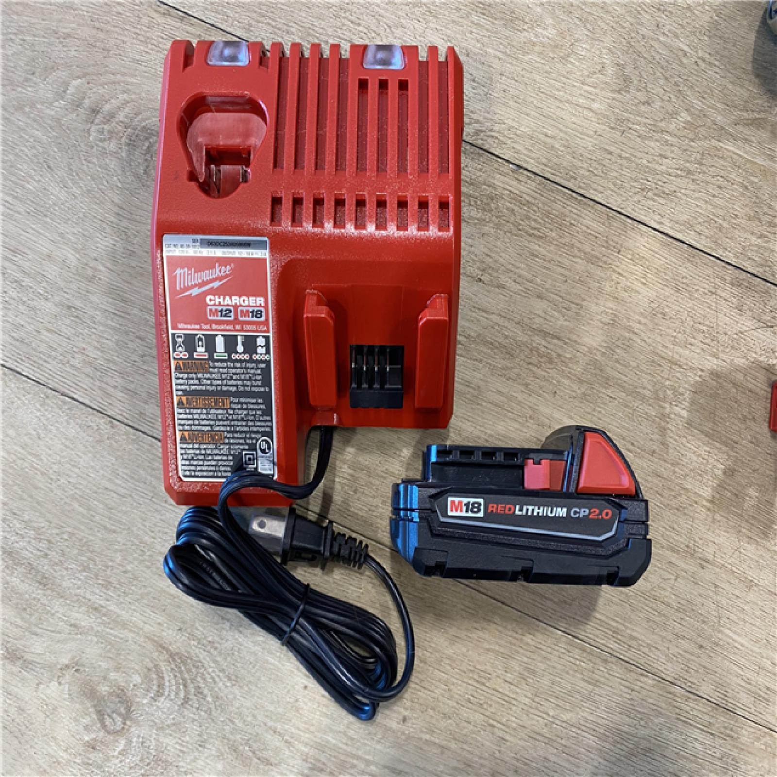 AS-IS Milwaukee 18V Lithium-Ion Brushless Cordless 1/2 in. Compact Drill/Driver with kit
