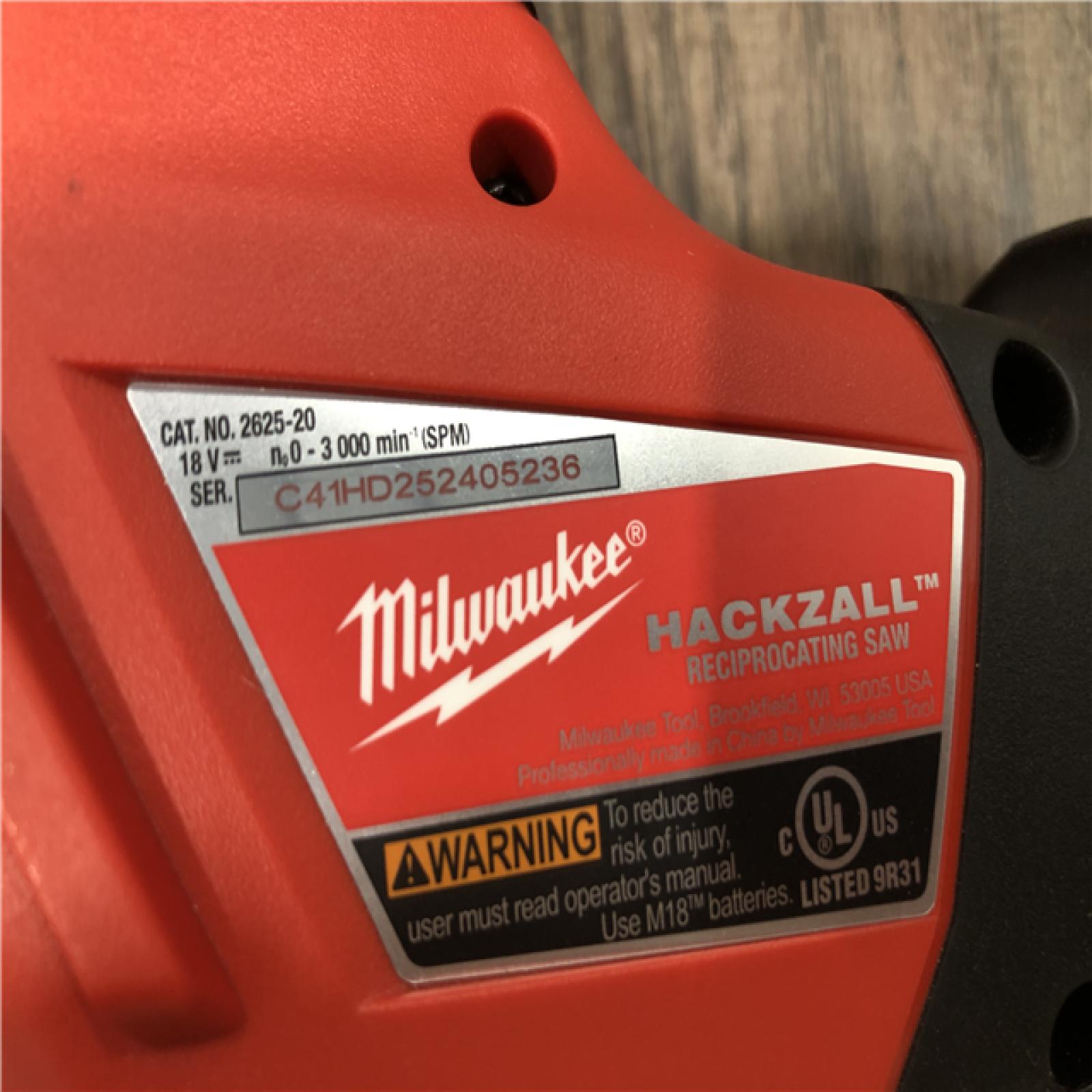 AS-IS Milwaukee 18V Lithium-Ion Cordless HACKZALL Reciprocating Saw (Tool-Only)