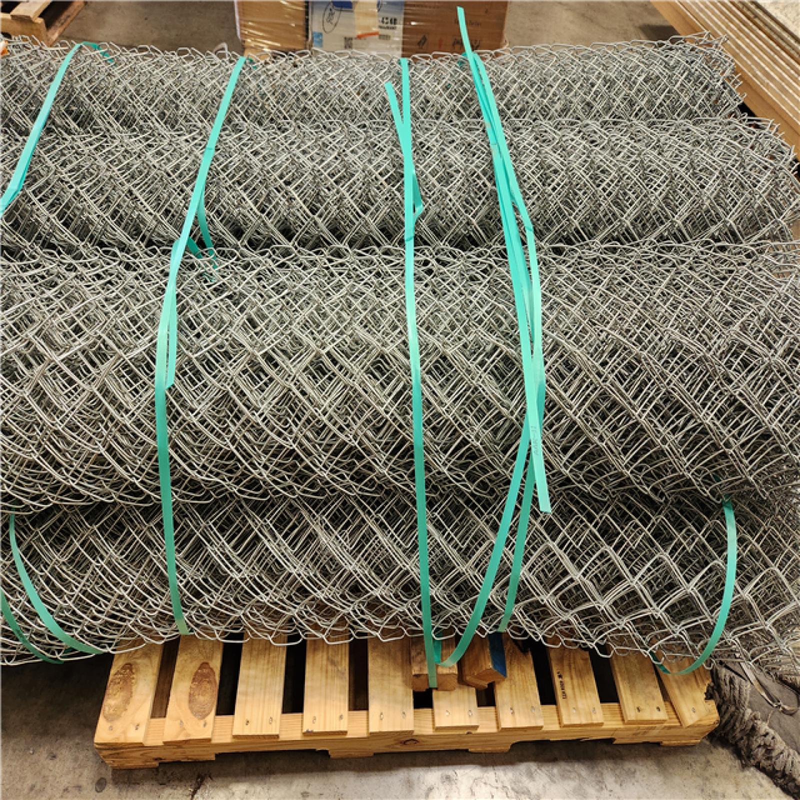 Phoenix AS-IS Everbilt 6 ft. x 50 ft. 11.5- Gauge Galvanized Steel Chain Link Fence Fabric (6 Rolls)