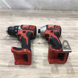 AS-IS Milwaukee 18V Cordless 2-Tool Drill/Driver and Impact Driver Kit