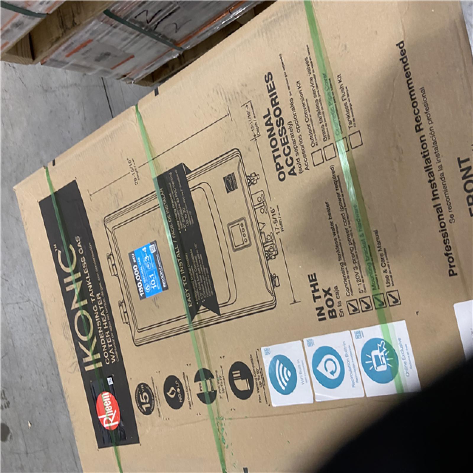 DALLAS LOCATION -TRheem IKONIC 10.1 GPM Smart Super High Efficiency Indoor or Outdoor Natural Gas Tankless Water Heater with Recirculation